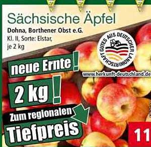 Sächsische Äpfel, 2 kg