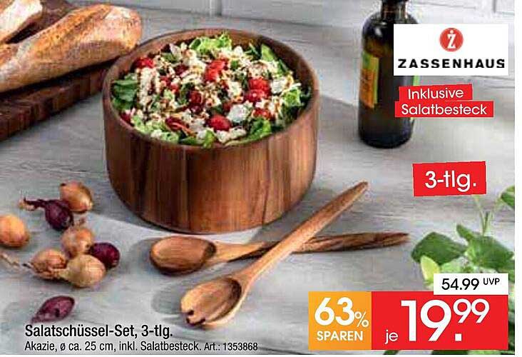 Salatschüssel-Set, 3-tlg.