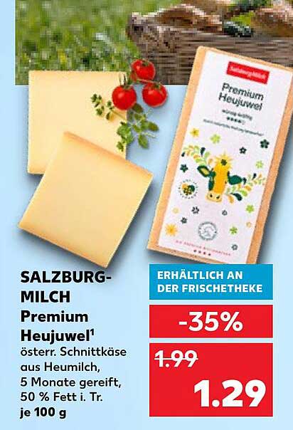 SALZBURG-MILCH Premium Heujuwel - österreichischer Schnittkäse aus Heumilch