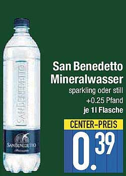 San Benedetto Mineralwasser sparkling oder still