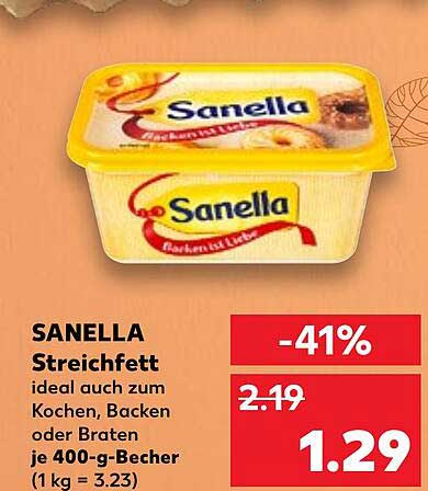 SANELLA Streichfett 400-g-Becher