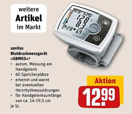 sanitas Blutdruckmessgerät »SBM03«