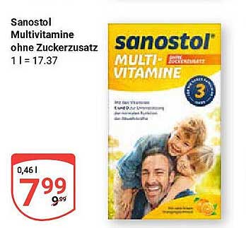 Sanostol Multivitamine ohne Zuckerzusatz