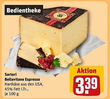 Sartori Bellavitano Espresso – Hartkäse aus den USA
