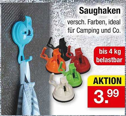 Saughaken in verschiedenen Farben – ideal für Camping und Co.