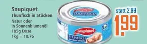 Saupiquet Thunfisch in Stücken 185g Dose