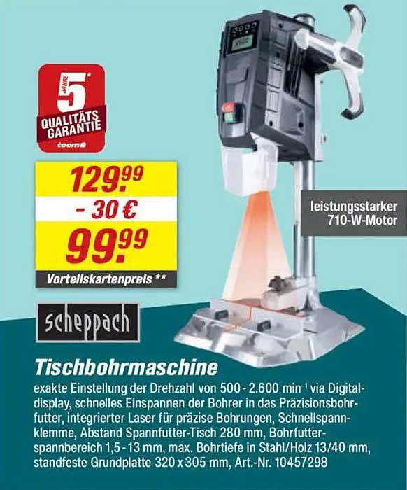 Scheppach Tischbohrmaschine