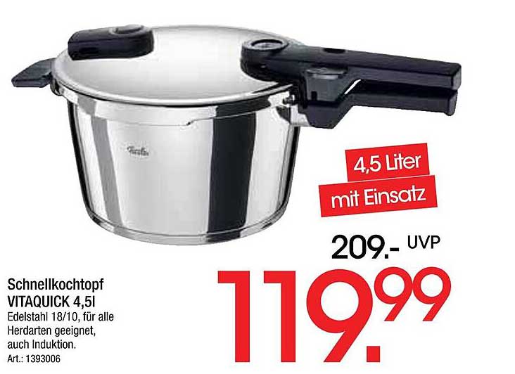 Schnellkochtopf VITAQUICK 4,5l