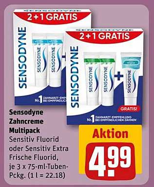 Sensodyne Zahnpasta Multipack - 2 + 1 gratis