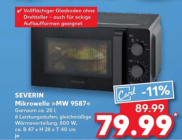 SEVERIN Mikrowelle »MW 9587« mit vollem Glasboden