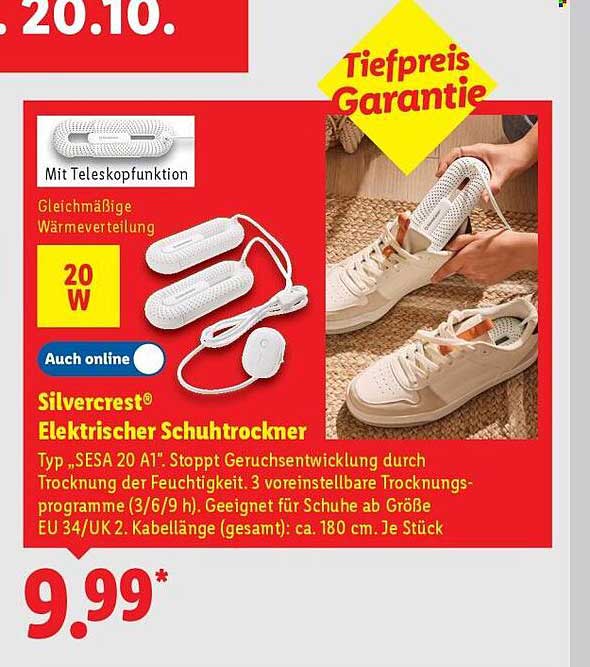 Silvercrest® Elektrischer Schuh Trockner