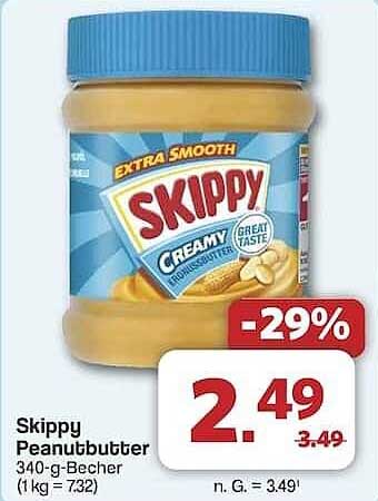 Skippy Erdnussbutter 340-g-Becher