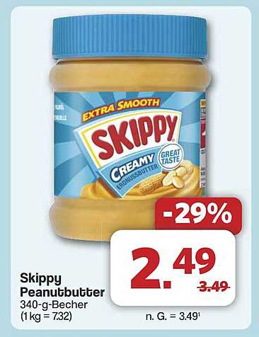 Skippy Erdnussbutter 340-g-Becher