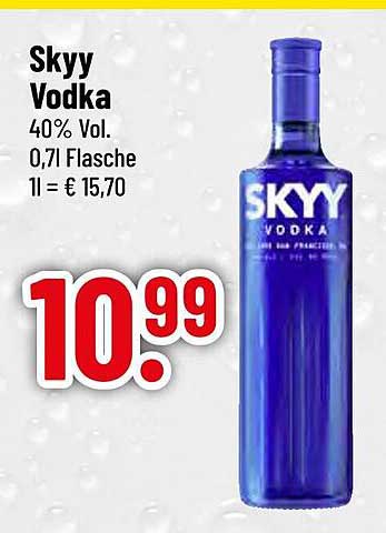 Skyy Vodka 0,7l – Hochwertiger Genuss zum Sparpreis
