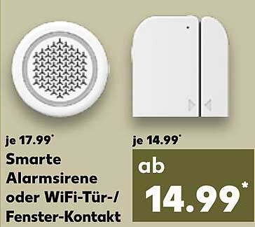 Smarte Alarmsirene oder WiFi-Tür-/Fenster-Kontakt