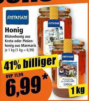 SMYRNAM Honig aus Kreta oder Pinien-Honig aus Marmaris