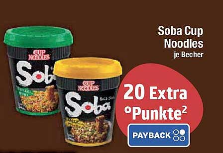 Soba Cup Noodles je Becher