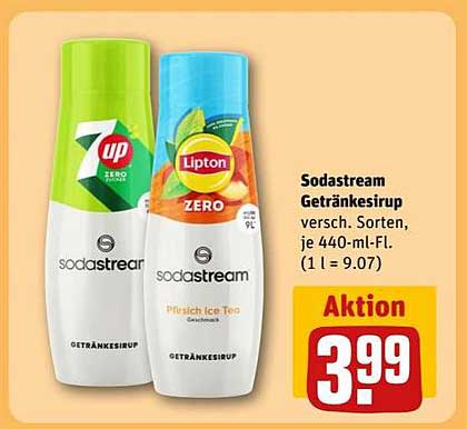 Sodastream Getränkesirup - 7Up & Lipton Zero