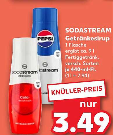 SODASTREAM Getränkesirup - Auswahl für erfrischende Getränke