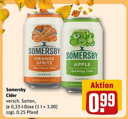 Somersby Cider – Erfrischende Vielfalt in jeder Dose