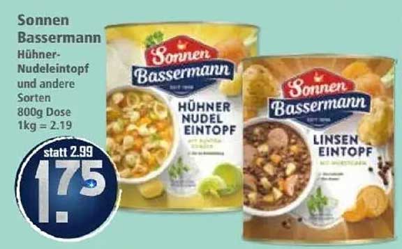 Sonnen Bassermann Hühnereintopf und andere Sorten - 800g