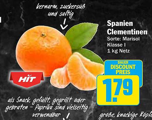 Spanien Clementinen Sorte: Marisol Klasse I 1 kg Netz