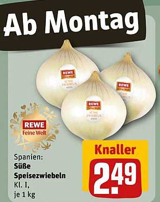 Spanien: Süße Speisezwiebeln Kl. I, je 1 kg