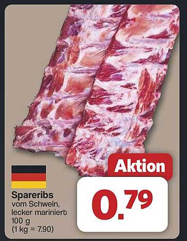 Spareribs vom Schwein, lecker mariniert