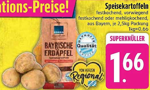 Speisekartoffeln 2,5 kg aus Bayern