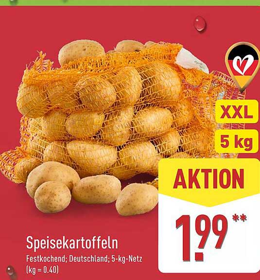Speisekartoffeln 5 kg - Festkochend aus Deutschland
