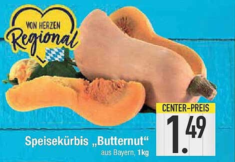 Speisekürbis „Butternut“ aus Bayern, 1 kg