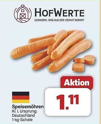 Speisemöhren 1-kg-Schale