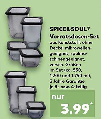 SPICE&SOUL® Vorratsdosen-Set