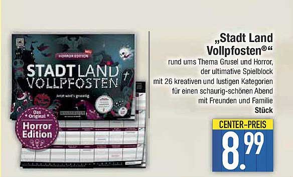 „Stadt Land Vollpfosten® - Horror Edition“