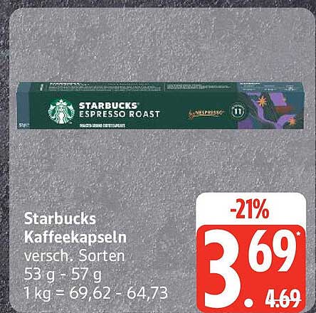 Starbucks Kaffeekapseln versch. Sorten
