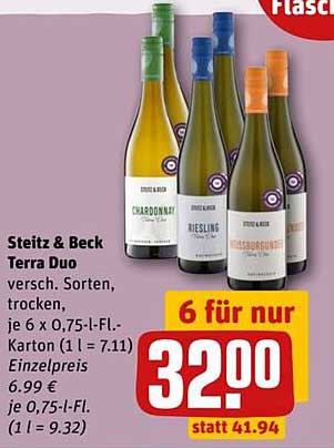 Steitz & Beck Terra Duo - 6 Flaschen für nur 32,00 €