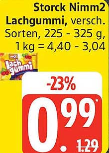 Storck Nimm2 Lachgummi, versch. Sorten, 225 - 325 g