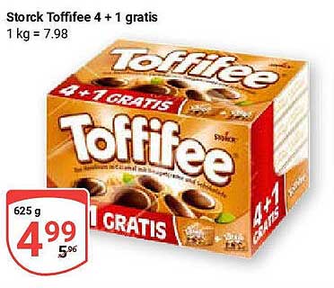 Storck Toffifee 4 + 1 gratis