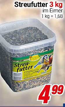 Streufutter 3 kg im Eimer