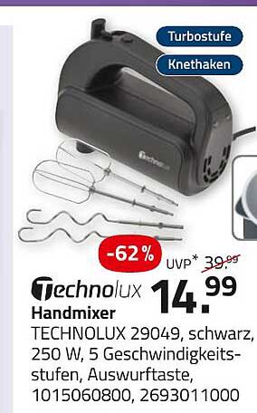Technolux Handmixer 29049, schwarz
