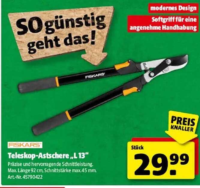 Teleskop-Astschere „L 13“ von Fiskars