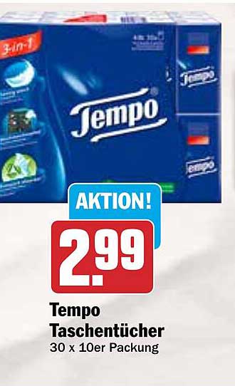 Tempo Taschentücher 30 x 10er Packung