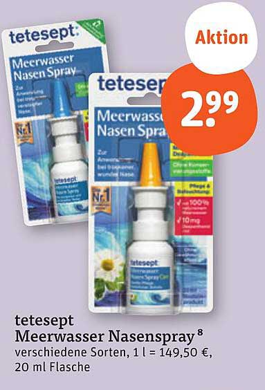 tetesept Meerwasser Nasenspray 20 ml
