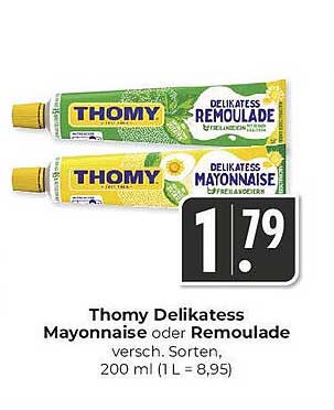 Thomy Delikatess Mayonnaise oder Remoulade, 200 ml