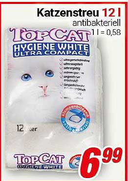 TopCat Katzenstreu 12l antibakteriell