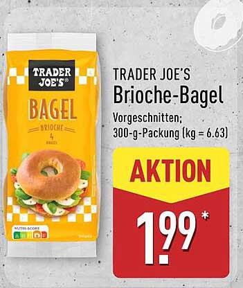 TRADER JOE'S Brioche-Bagel, 300-g-Packung
