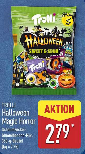 TROLLI Halloween Magic Horror Schaummilch-Gummibärchen Mix 360-g Beutel