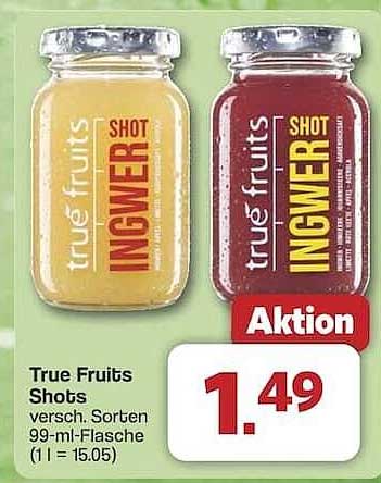 True Fruits Shots - verschiedene Sorten