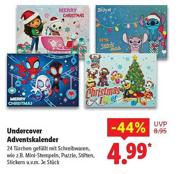 Undercover Adventskalender