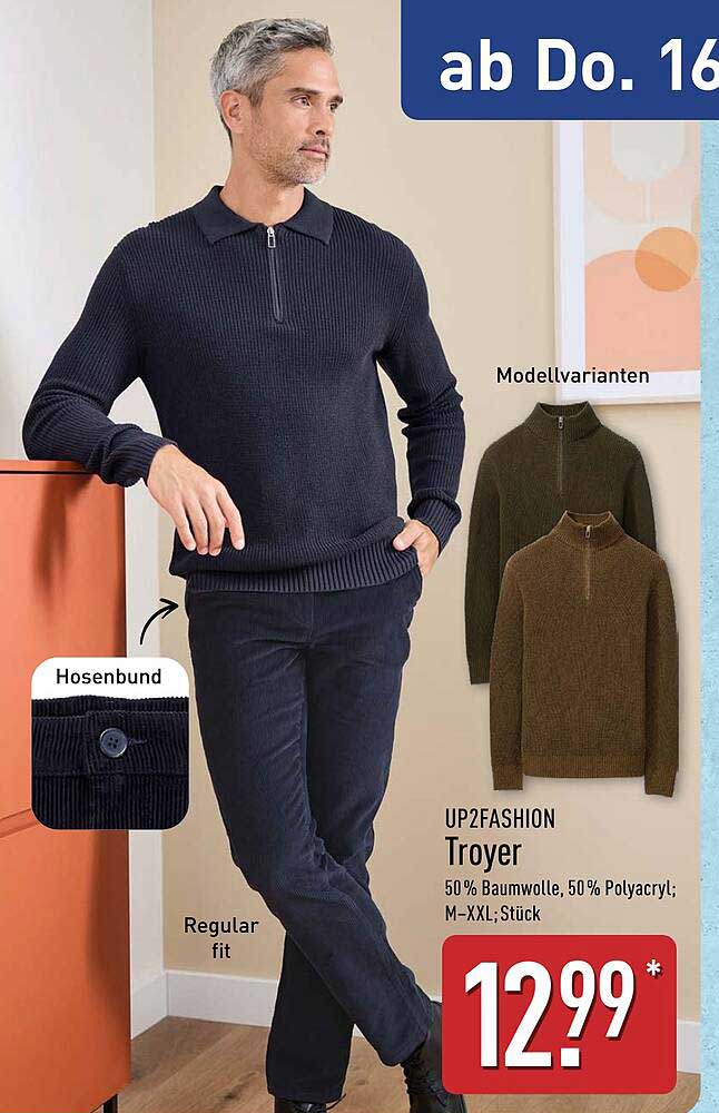 UP2FASHION Troyer für Herren